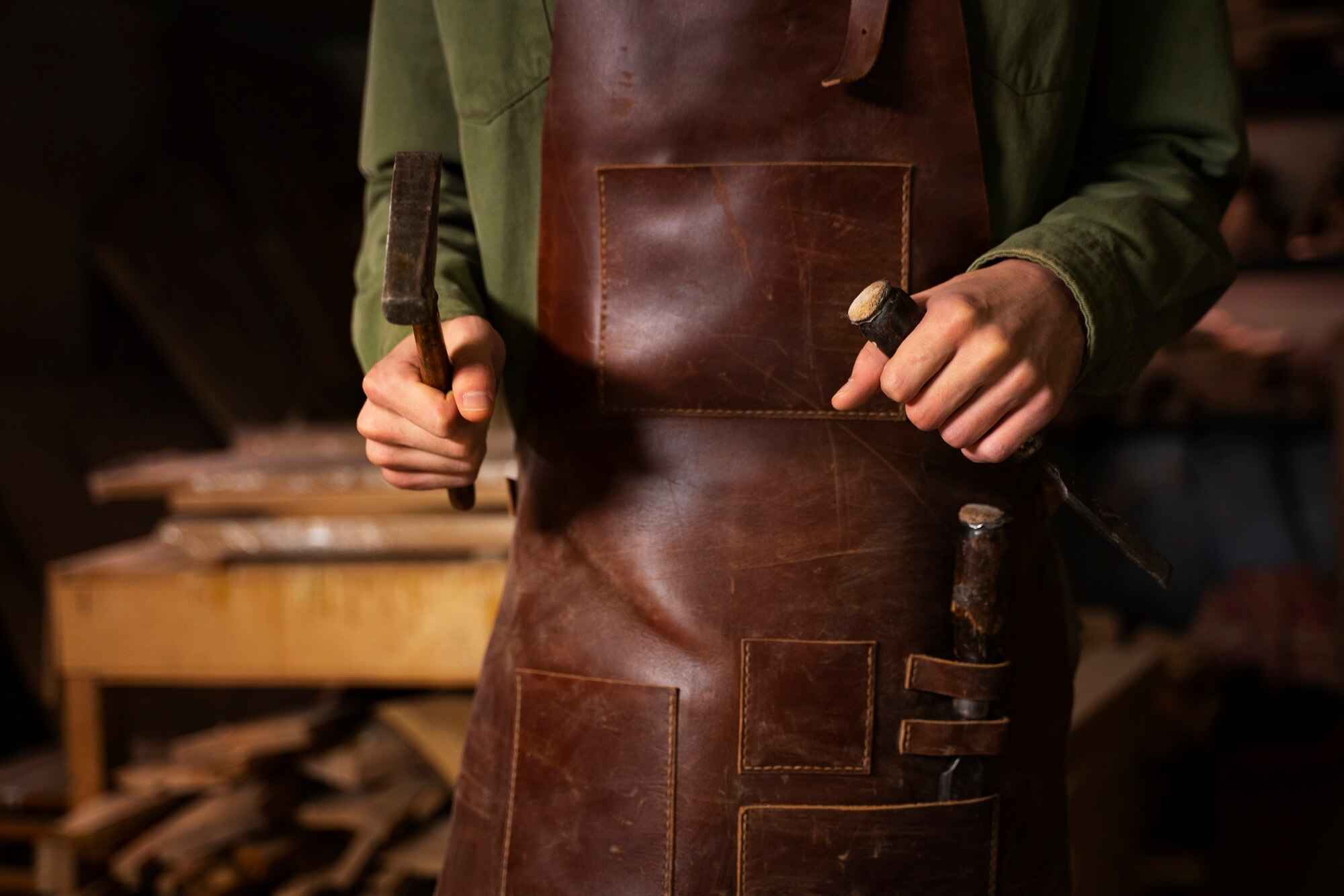 Blacksmith Leather Apron brown